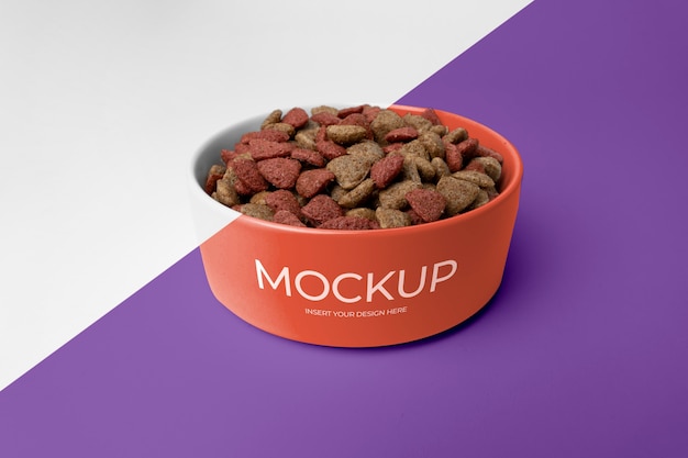 Pet food bowl arrangement