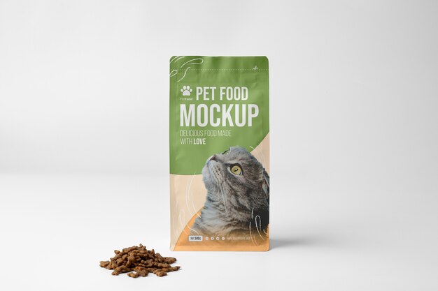 PSD pet food packaging mockup design