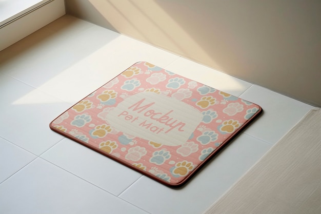 PSD pet mat mockup design