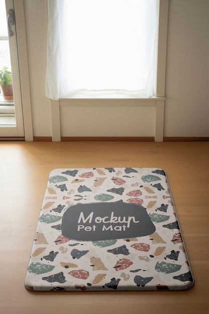 Pet mat mockup design