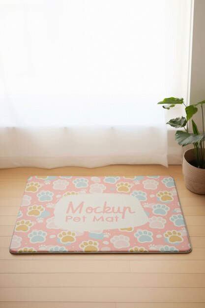 Pet mat mockup design