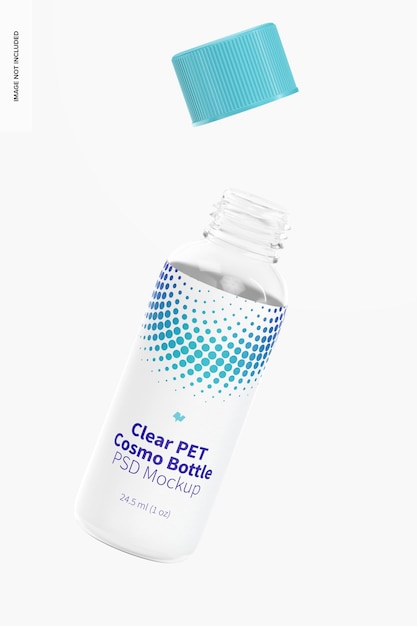 Pet round bottle mockup