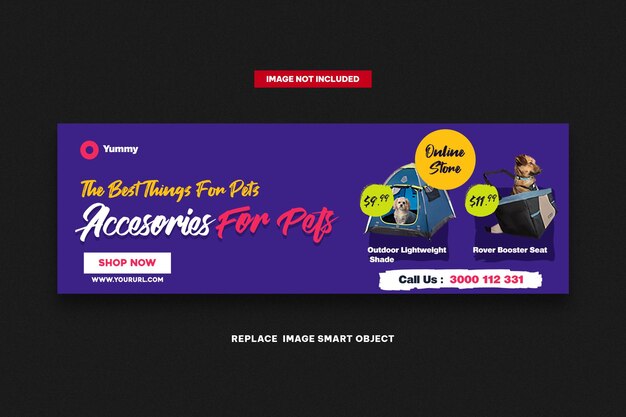 PSD pet shop fb slider