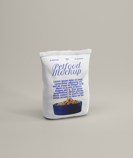 PSD pet treats and bowl mockup