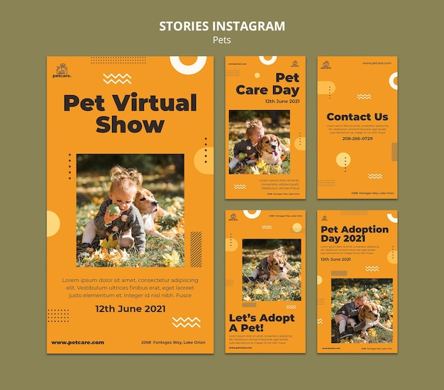 PSD ペットバーチャルショーのinstagramストーリー