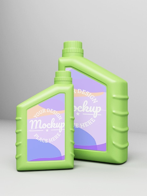 Petrol jerry can mockup design