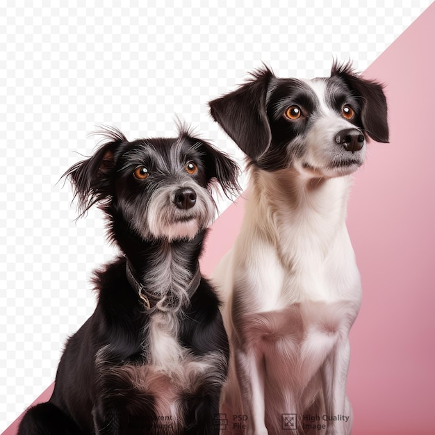 PSD pets dogs in a studio