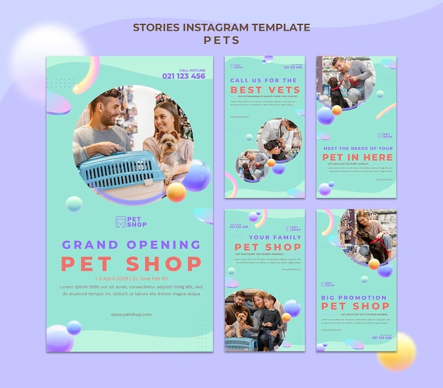 Pets  instagram stories template