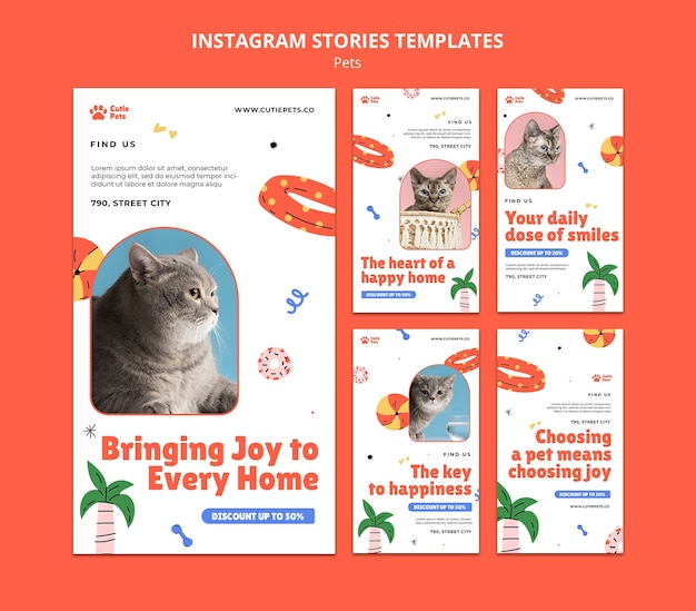 PSD pets  template design