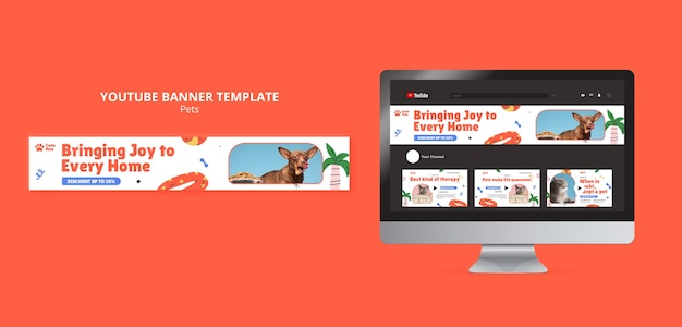 PSD pets  template design