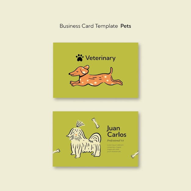 PSD pets template design