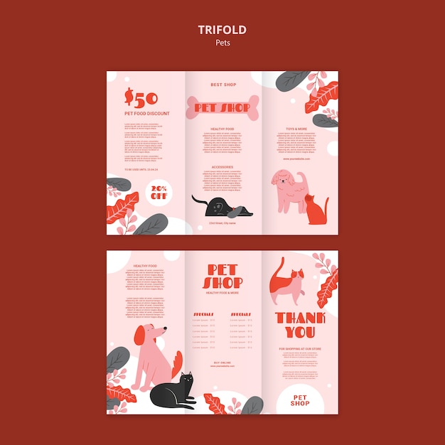 PSD pets template design