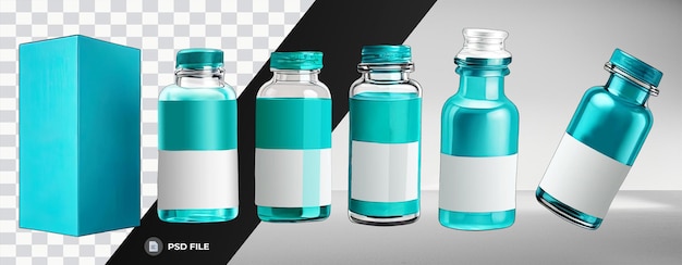 PSD pharmaceutical medicine bottle packaging soft smooth lighting only png premium psd