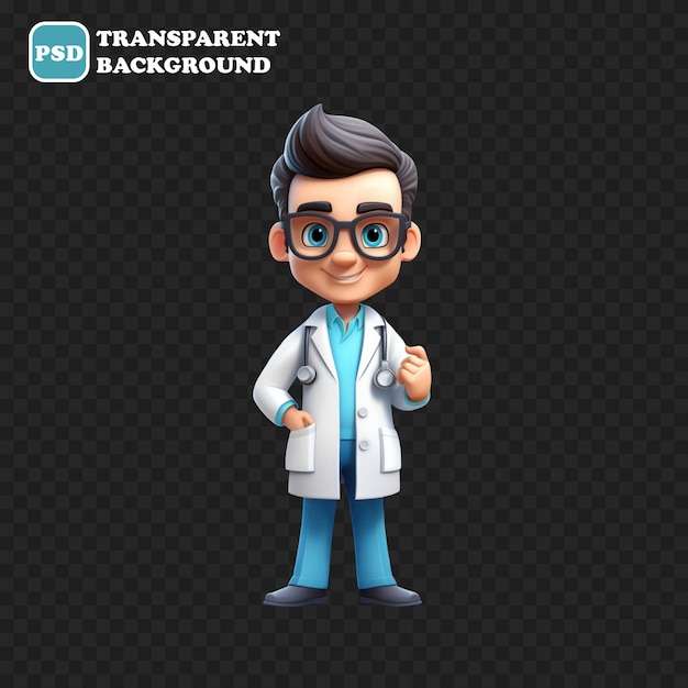 PSD pharmacist icon isolated 3d render illustration