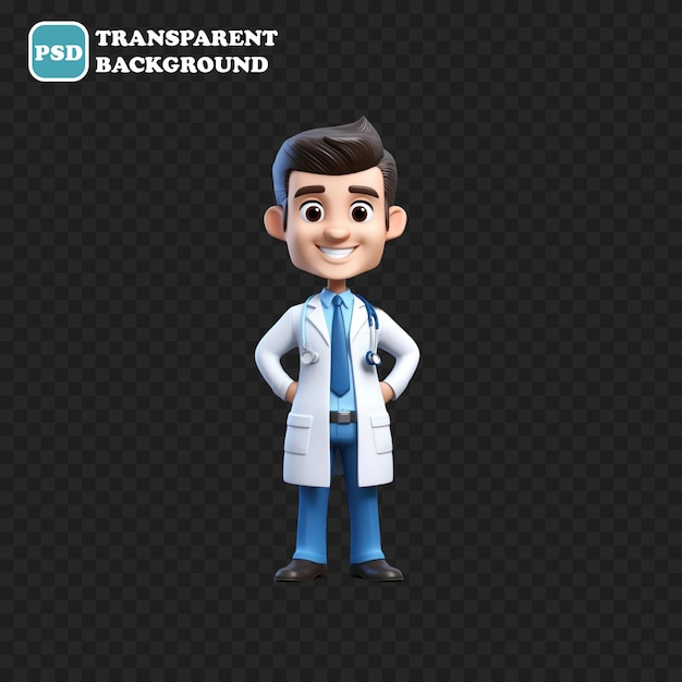 Pharmacist icon isolated 3d render illustration