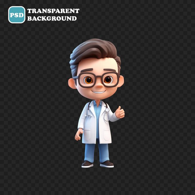 PSD pharmacist icon isolated 3d render illustration