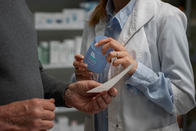 PSD pharmacists offering medication mockup