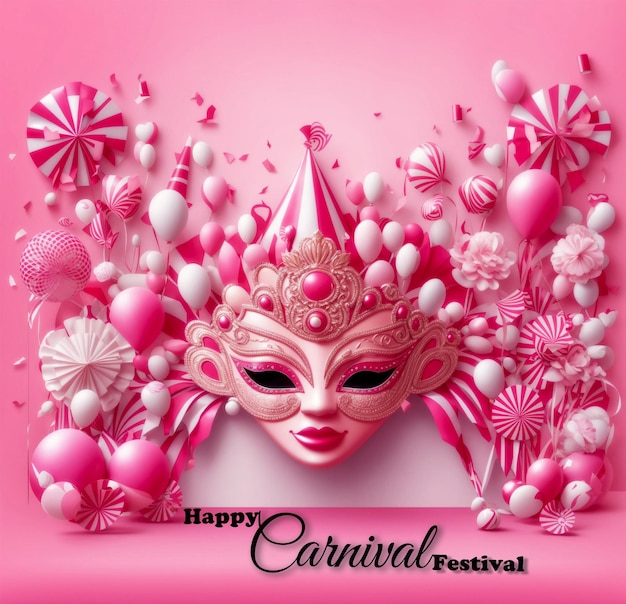 Phd carnival festivals day template design by artificial intelligence