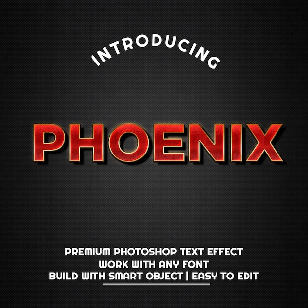 Phoenix - modello effetto testo