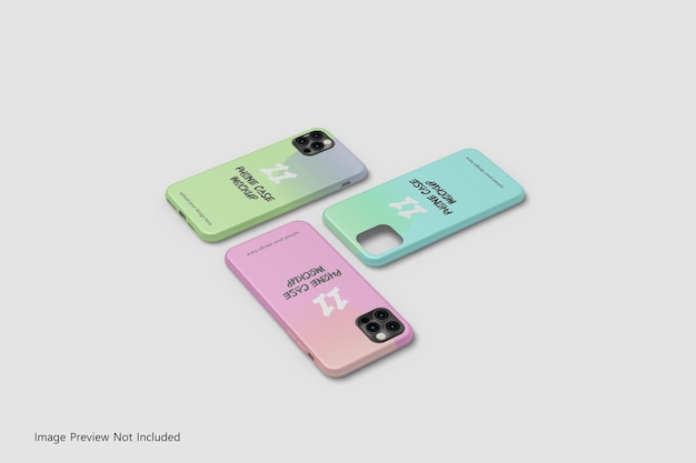 PSD phone 11 case mockup 3d rendering