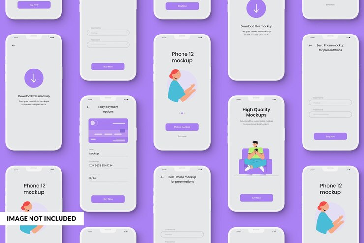 PSD phone 12 clay mockup app mockup app ui mockup