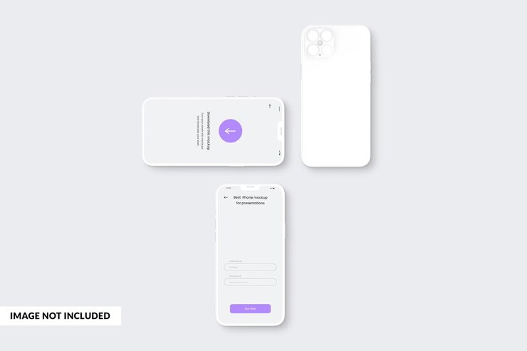 PSD phone 12 clay mockup app mockup app ui mockup