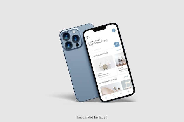 Phone 13 pro max mockup design