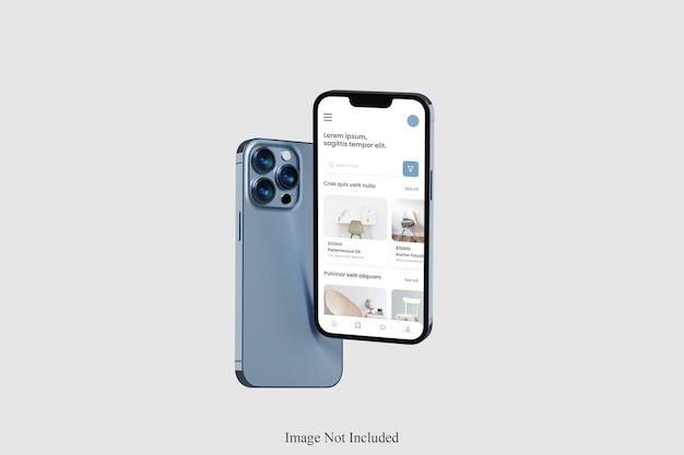 Phone 13 pro max mockup design