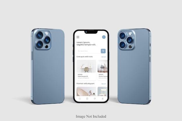 Phone 13 pro max mockup design