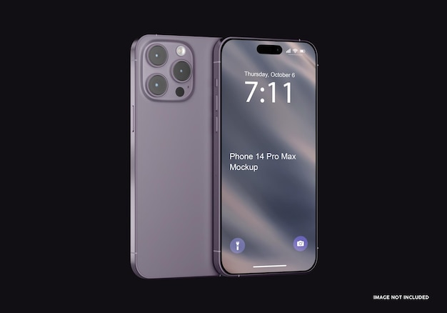 PSD telefono 14 pro max mockup