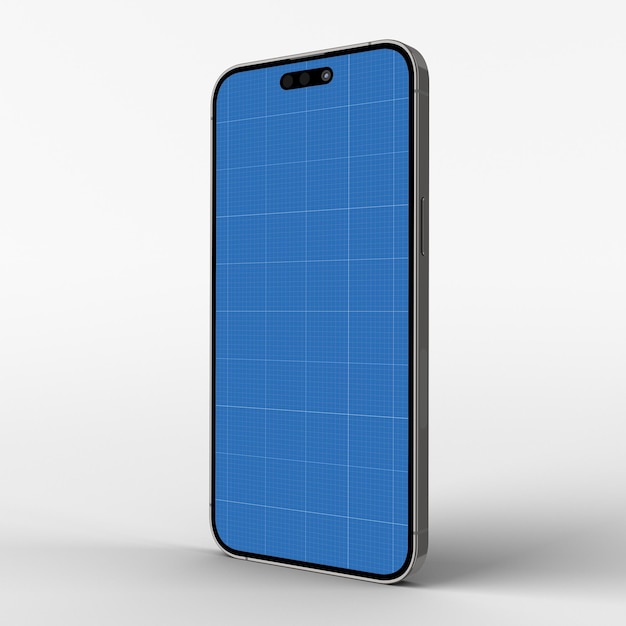 PSD phone 14 pro perspective view