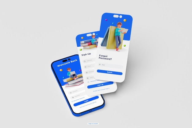 PSD mockup dello schermo del telefono 14 pro