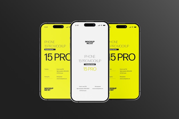 15 mockup del telefono pro