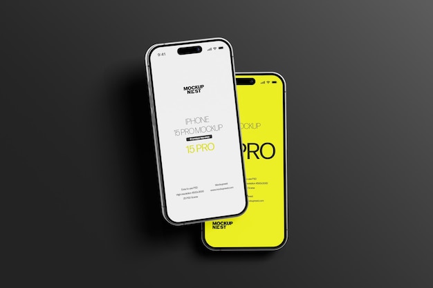 PSD 15 mockup del telefono pro