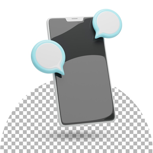 PSD rendering 3d del telefono