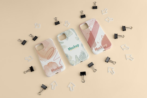 Phone case hand mockup design