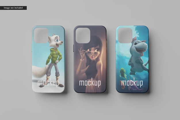 Phone case mockup isolated