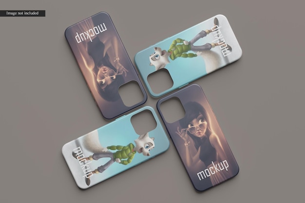 Phone case mockup isolated