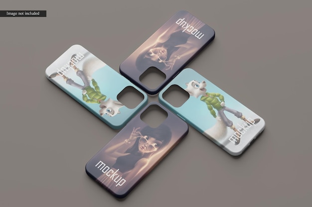 Phone case mockup isolated