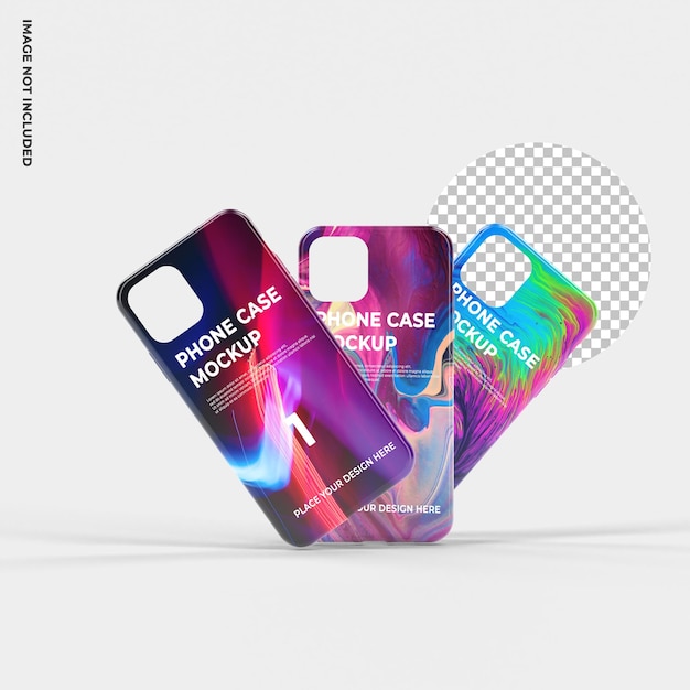 Phone case mockup isolated