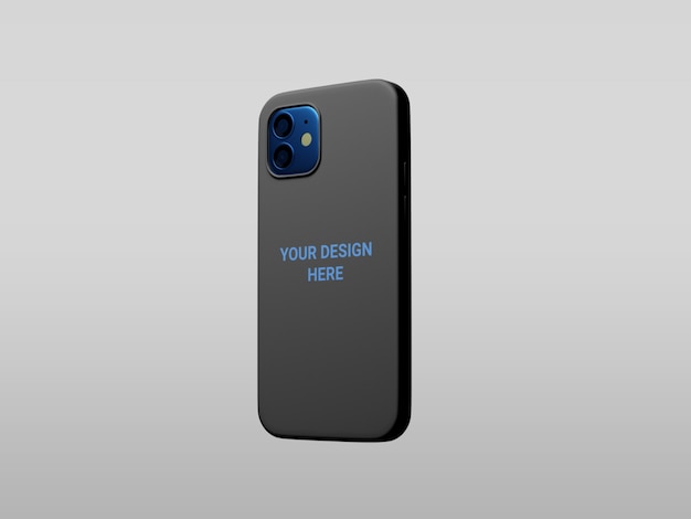 Phone case mockup isolated