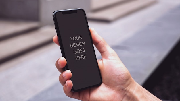 Phone display mockup