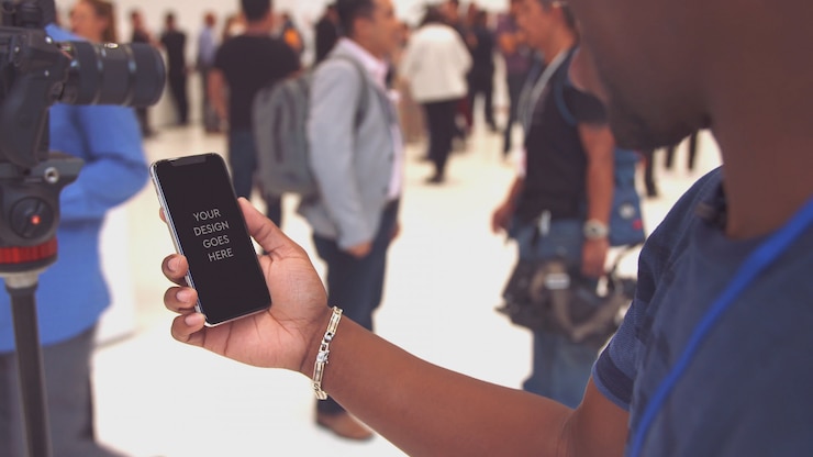PSD phone display mockup