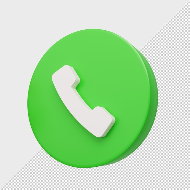 Phone icon 3d render Premium Psd