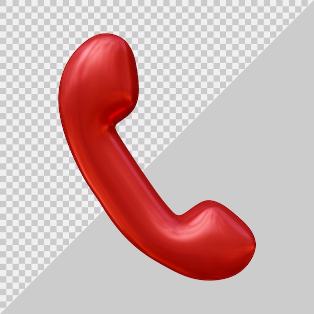 Logo icona telefono con stile moderno 3d