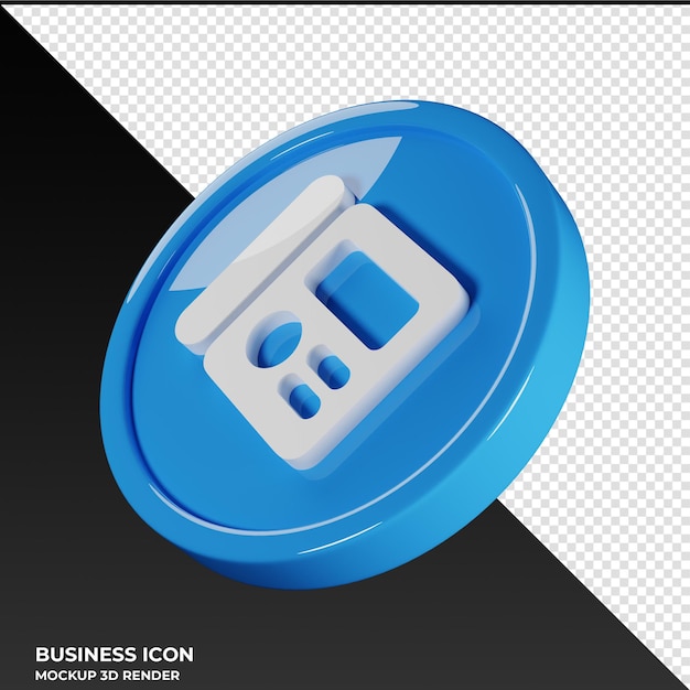 Telefono citofono business icon 3d render illustration