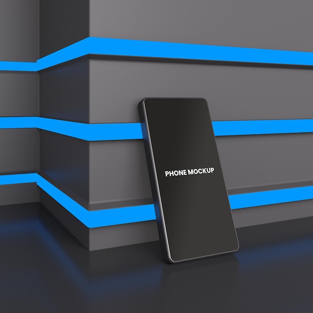 PSD phone mockup 3d render