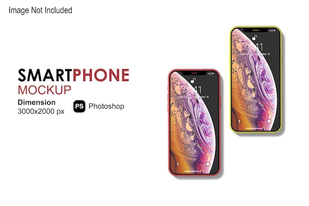 Phone mockup design rendering isolated