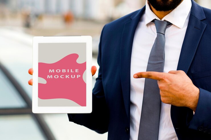 PSD phone mockup display