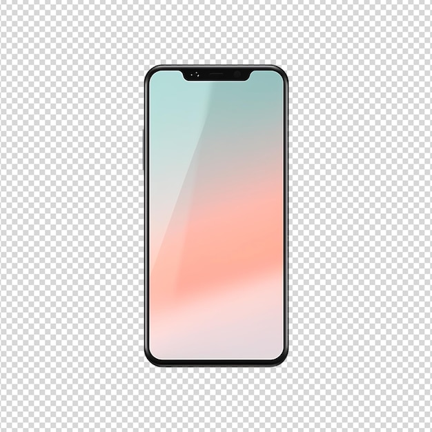 PSD phone mockup isolated on white background